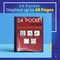 Better Office Products Presentation Book, 24-Pocket, Blue, W/Clear View Front Cover, 8.5in. x 11in. Sheets 32021 - alternate 3